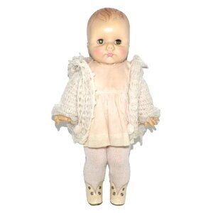 Vintage 1977 EFFANBEE 15" doll with open, close eyes & lashes #6377
